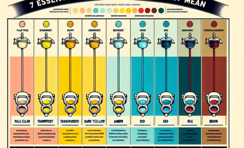 Urinfarbe Tabelle: 7 Essenzielle Farben und was sie bedeuten