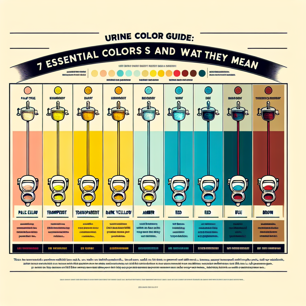 Urinfarbe Tabelle: 7 Essenzielle Farben und was sie bedeuten